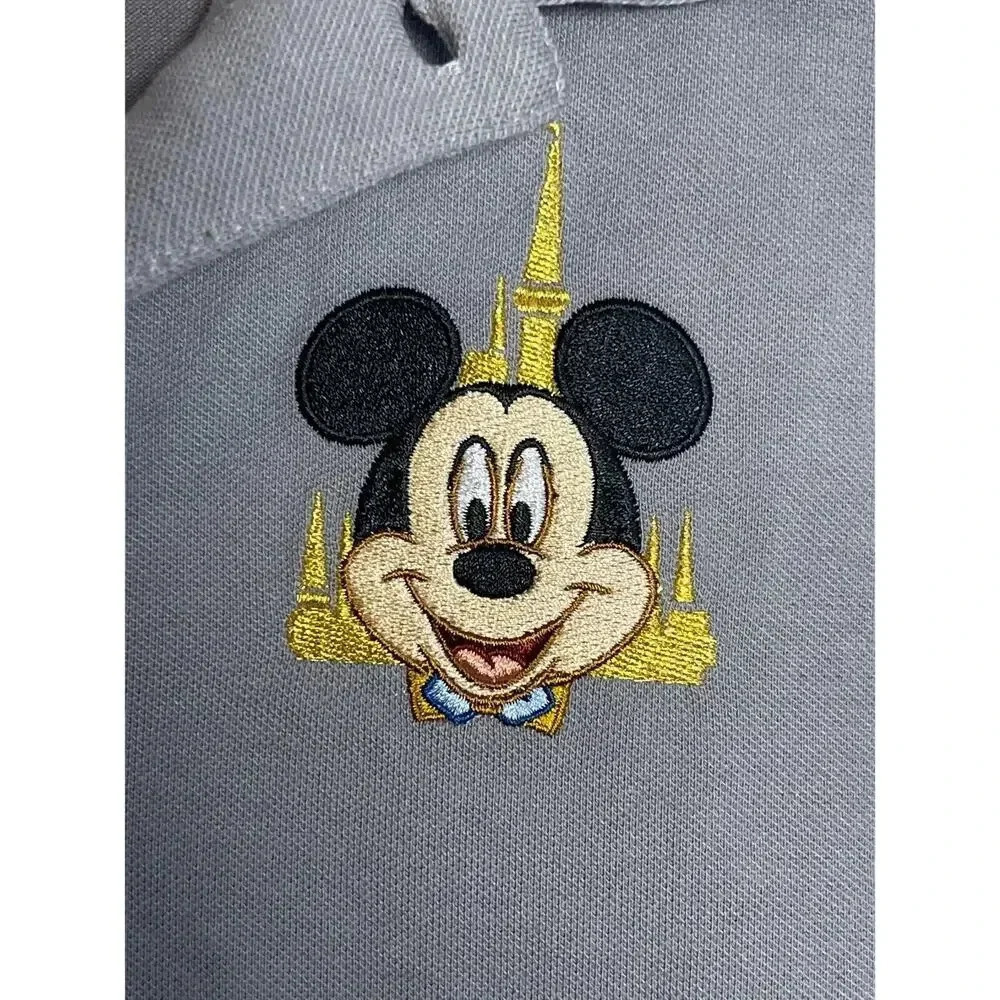 Disney 50th Anniversary Gray Short Sleeve Polo Shirt Men's Size Small - Picture 3 of 5